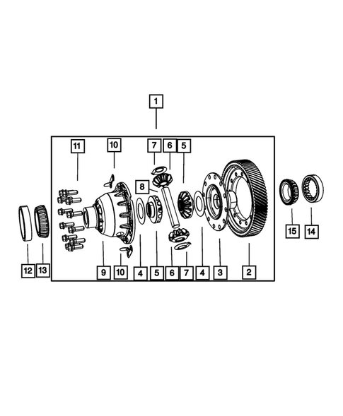 Differential for 2007 Chrysler Pacifica #1