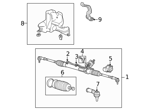 Steering Gear & Linkage for 2008 Jaguar X-Type #0