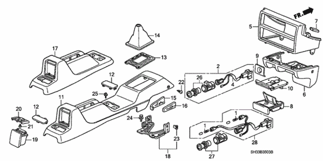 Console for 1990 Honda Civic #0