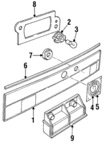 4344222 - : Handle for Saab: 9000 Image