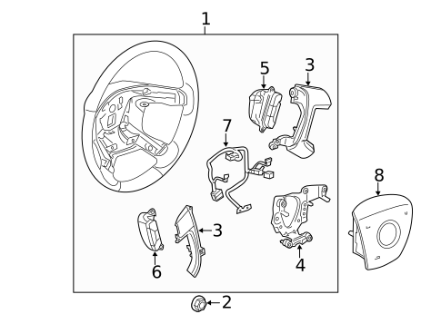 Switches, Solenoids & Actuators for 2015 Buick Enclave #0