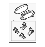 68654094AA - Brakes: Brake Pads for Dodge: Charger Daytona Image