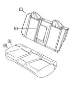 1PM62ZJ3AB - : Rear Seat Cushion Cover for Chrysler: Sebring | Dodge: Avenger Image