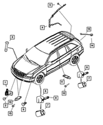 5054000AB - : Pinch Sensor, Right for Chrysler: Pacifica Image