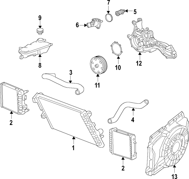 84344452 - : Radiator Inlet Hose for GM Image