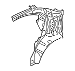 716011G300 - Body: Inner Quarter Panel for Kia: Rio Image