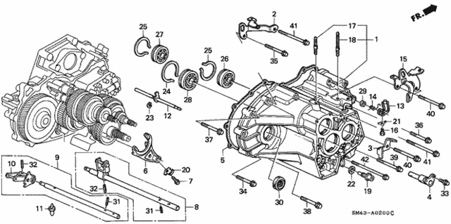 AT Transmission Housing for 1993 Honda Accord #0