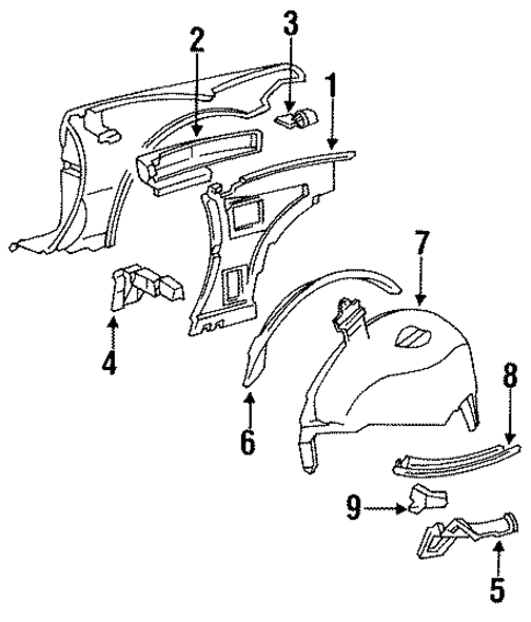 Inner Structure for 1991 Buick Reatta #0