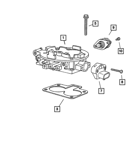 Throttle Body for 2001 Dodge Dakota #0