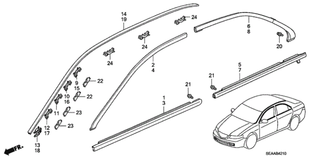 Molding for 2008 Acura TSX #0