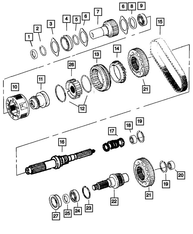 5072458AA - Transfer Case Model 243 [DH5]: Input Gear Bearing for Mopar Image image