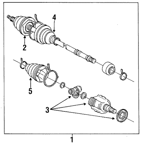 Axle Shaft for 1991 Toyota MR2 #0