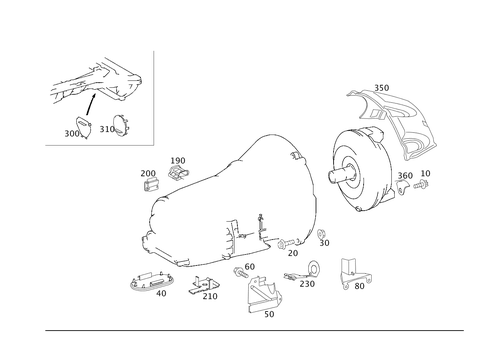 Attached Parts for Transmission, Oil Filler Pipe for 2011 Mercedes-Benz GL550 #0