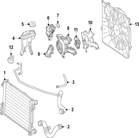 Water Pump for 2014 Mercedes-Benz SLK350 #0