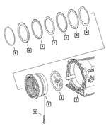 52108014AA - Automatic Transmission 5 Speed [DGJ]: Outer Disc for Mopar Image