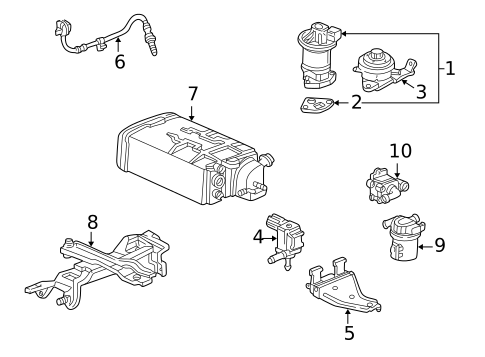 Emission Components for 2000 Honda Accord #1