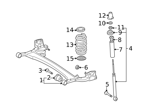 Rear Suspension for 2010 Scion xD #0