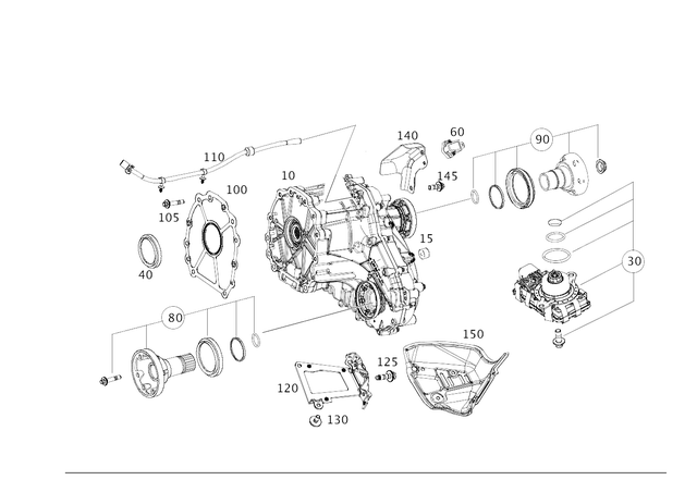 1672807400 - Transfer Case: Long. Transfer Case for Mercedes-Benz: GLE53 AMG, GLE580, GLE63 AMG S, GLS580, GLS63 AMG Image image