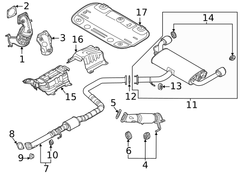 Exhaust Components for 2020 Hyundai Veloster N #0