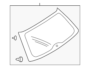 32007736 - : Rear Gate Glass for Saab: 9-2X Image