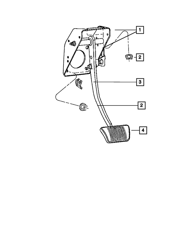 52124732AD - Brakes: Non Adjustable Pedal Assembly for Mopar Image