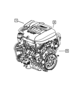 R8144472AC - 4.0L Gas; Engine: Long Block Engine, Remanufactured for Mopar Image