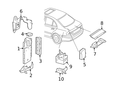 Control Components for 2010 Mercedes-Benz CLS550 #1