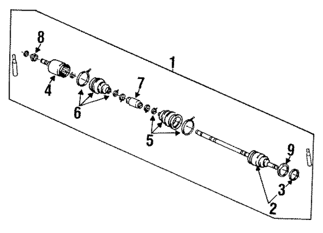392100B015 - : Outer Joint Assembly for Nissan: Quest Image