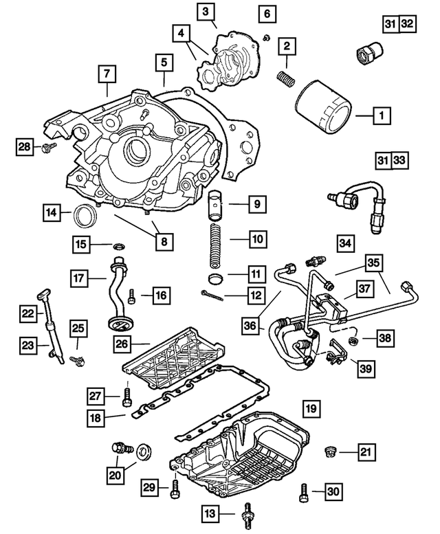 68148873AA - Engine 3.5L Six Cylinder: Oil Pump Rotor Set for Mopar Image