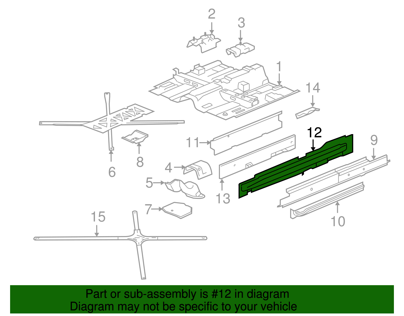2006-2009 Pontiac G6 Rocker Reinforced 15874160 | Shop Matick Buick GMC