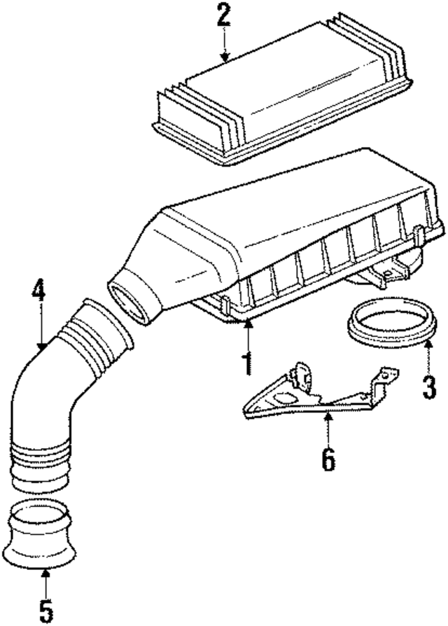 140946702 - : Air Cleaner Assembly for Mercedes-Benz: 190E Image