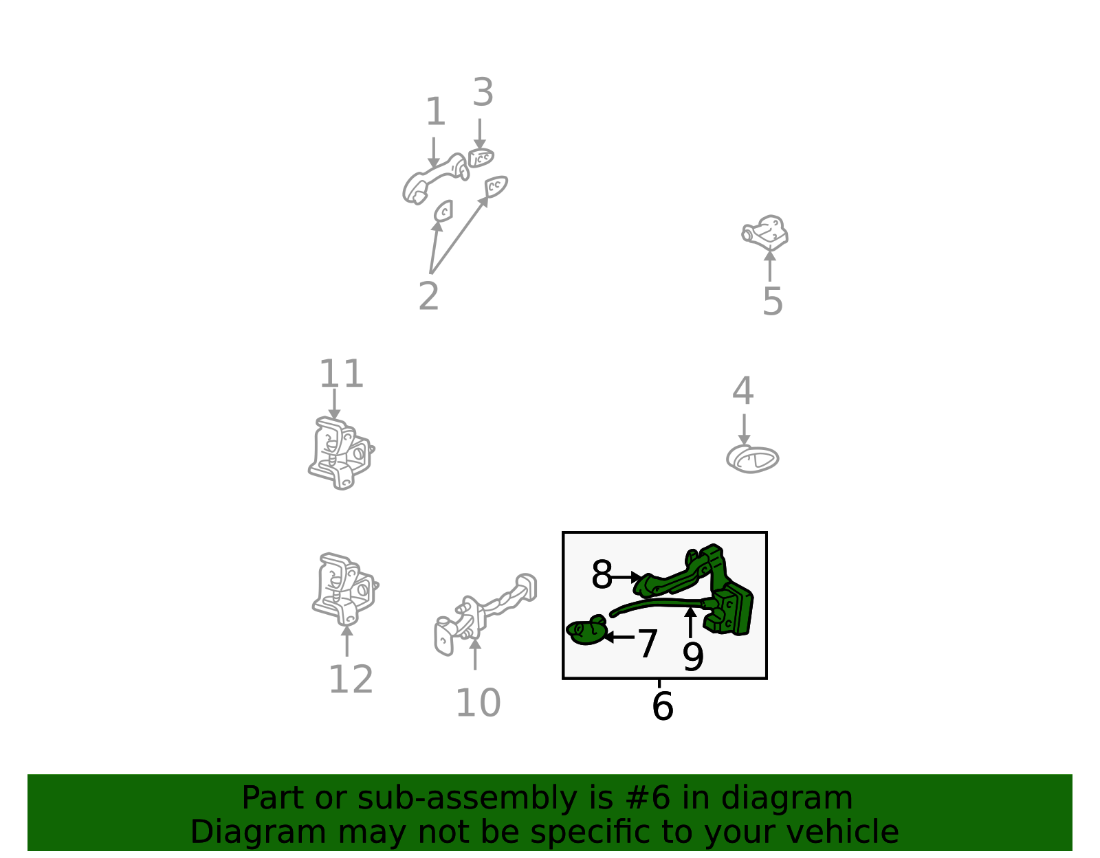 ZZC05831X | Latch Assembly | Palladino Mazda Parts