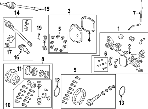 Front Axle & Carrier for 2023 Jeep Gladiator #0