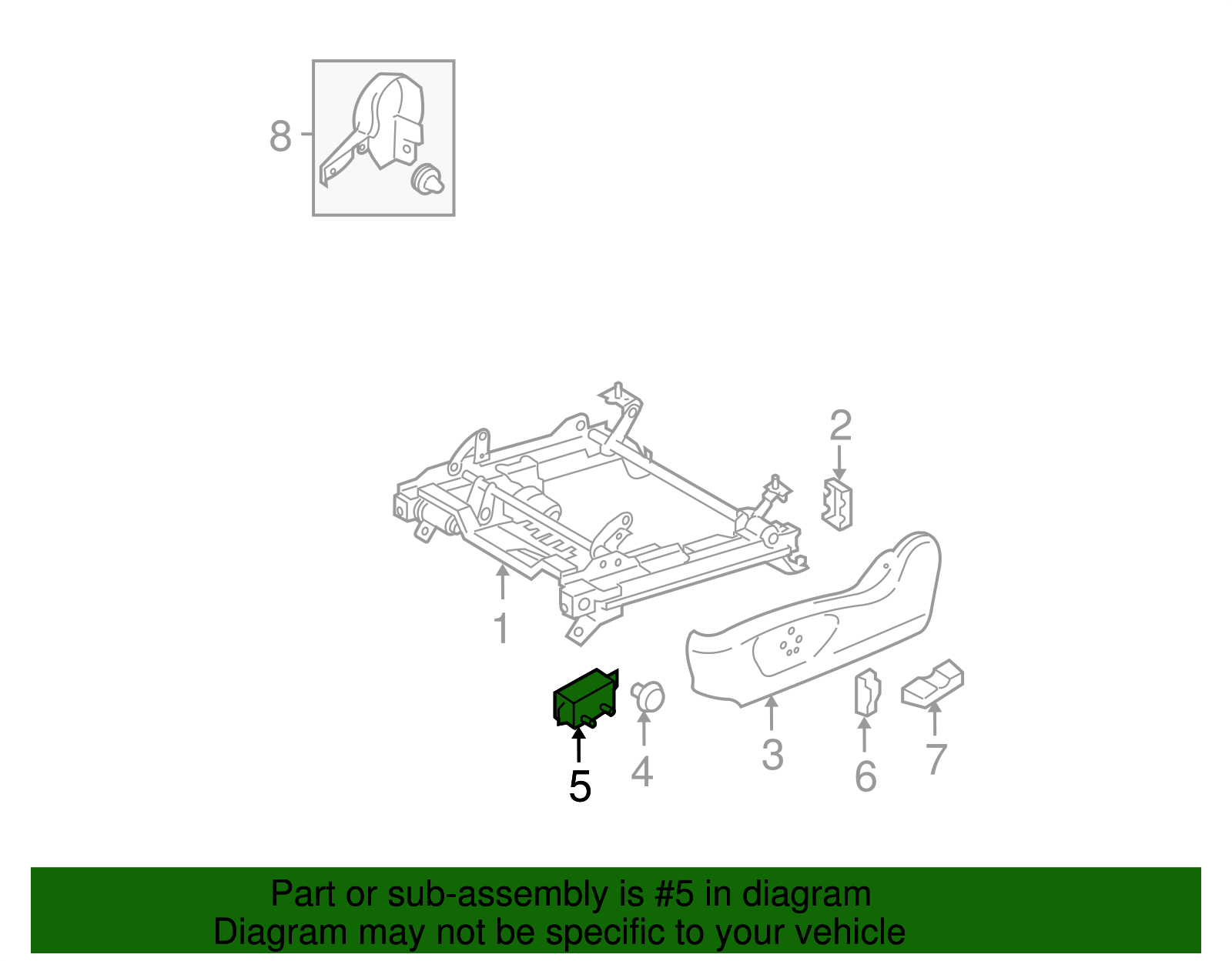 Interrupteur Siège Conducteur électrique Subaru Legacy Outback 2001-2009 - Neuf