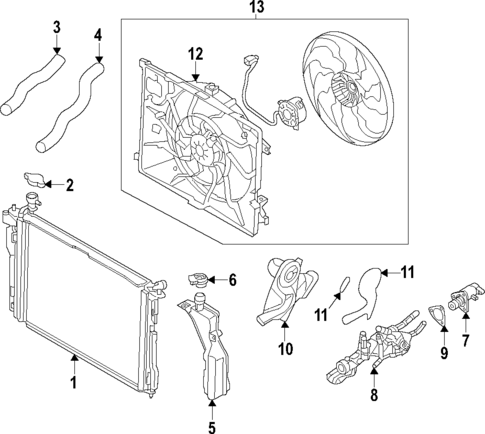 Cooling System for 2020 Genesis G90 #0