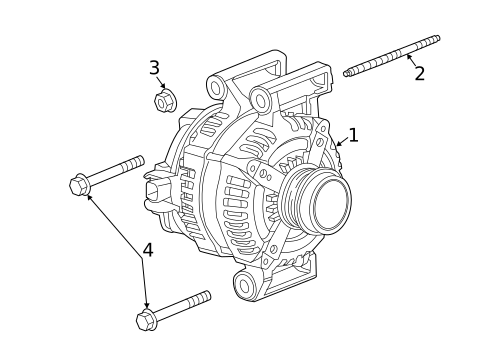 Alternator for 2017 GMC Canyon #0