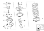 31332225377 - Front Axle: Additional Shock Absorber, Front for BMW Image