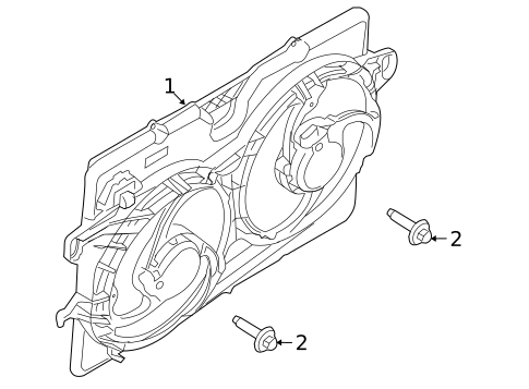 Cooling Fan for 2010 Mercury Mariner #0
