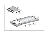 1666901350 - Trim and Lining: Trim, Roof for Mercedes-Benz: GL350, GL450, GL550, GL63 AMG, GLS350d, GLS450, GLS550, GLS63 AMG Image