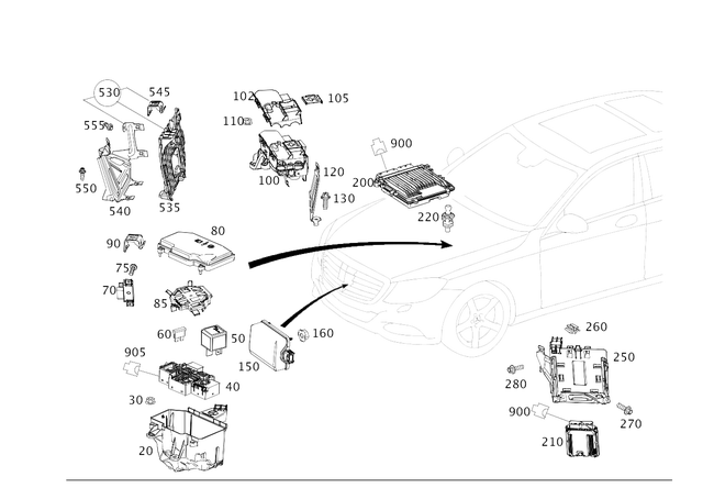 9000703 - : Control Unit for Mercedes-Benz Image