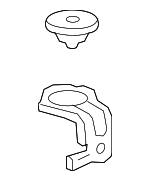 17119F0010 - Engine: Air Cleaner Assembly Lower Bracket for Toyota: Avalon, Camry, Crown, Crown Signia, Grand Highlander, Highlander, RAV4, RAV4 Prime, Sienna, Venza Image