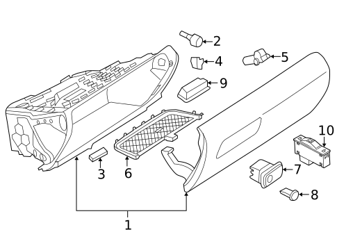 Glove Box for 2015 BMW 428i #0