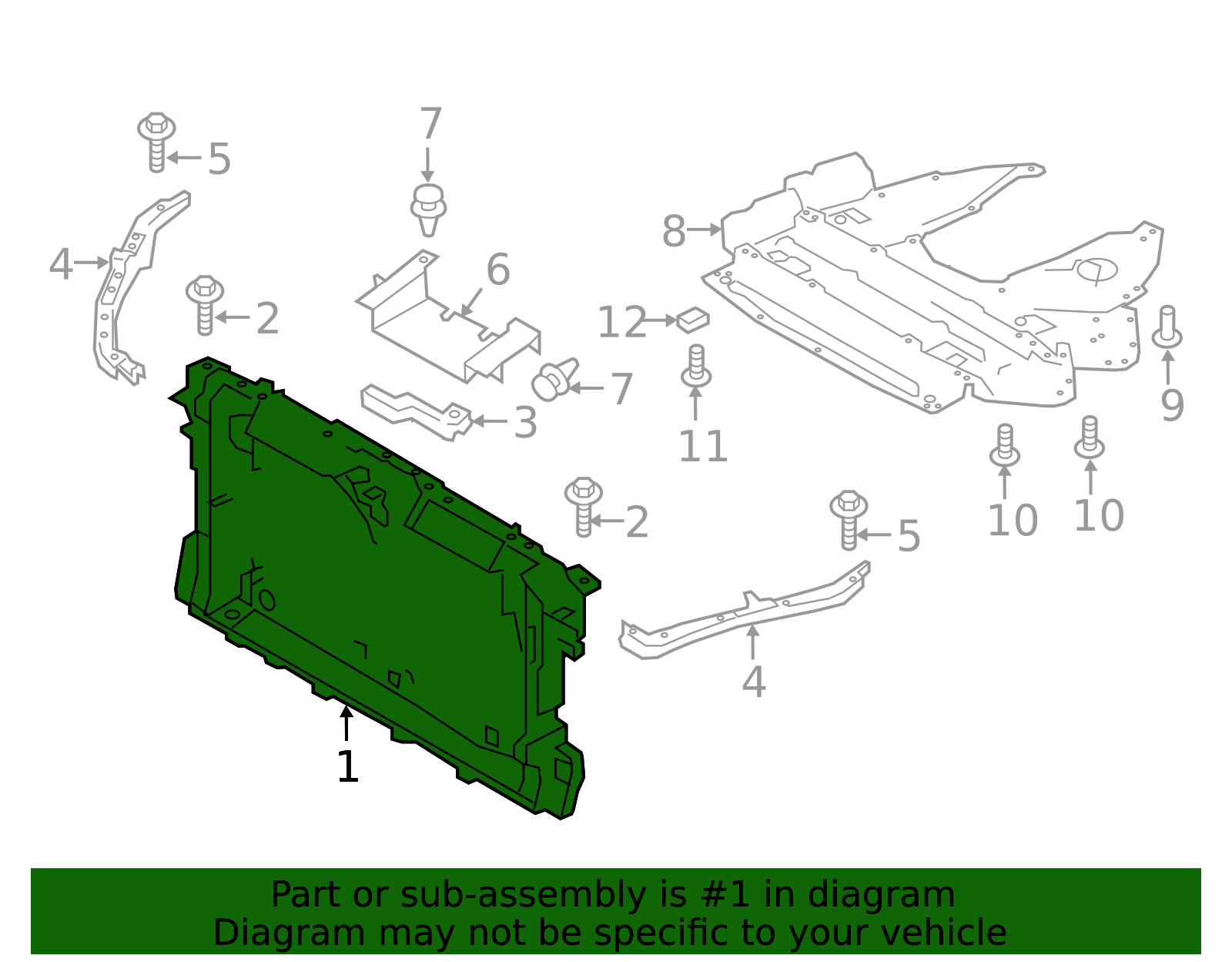 2013-2023 Nissan Radiator Support Panel 62500-3TA0B | Nissan Parts Central