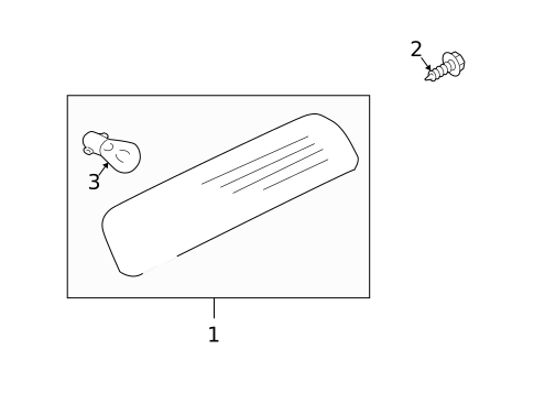 High Mounted Stop Lamp for 2005 Lincoln Navigator #0