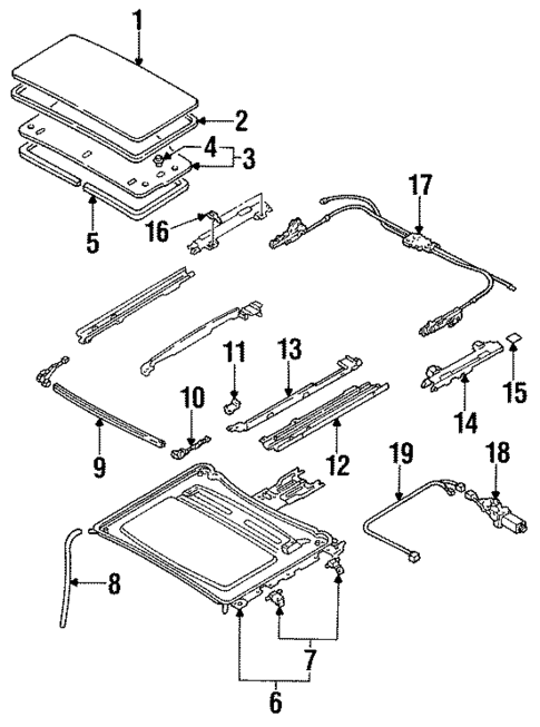 Sunroof for 1994 Ford Probe #0