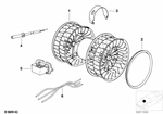 64118390935 - Heater and Air Conditioning: Blower Unit for BMW: 525i, 530i, 535i, 540i, 735i, 735iL, 740i, 740iL, 750iL, 840Ci, 840i, 850Ci, 850CSi, M5 3.6 Image image