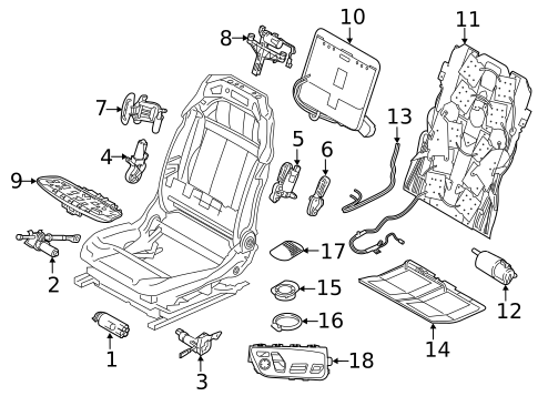 Driver Seat Components for 2019 BMW 640i xDrive Gran Turismo #2
