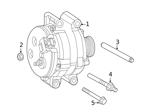 Alternator for 2014 Jeep Grand Cherokee #0