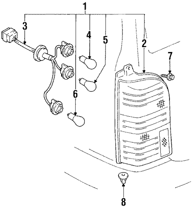 9046714004 - : Tail Lamp Assembly Nut for Toyota Image