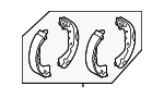4600A028 - Brakes: Brake Shoes for Mitsubishi: i-MiEV, Lancer, Mirage, Mirage G4 Image image